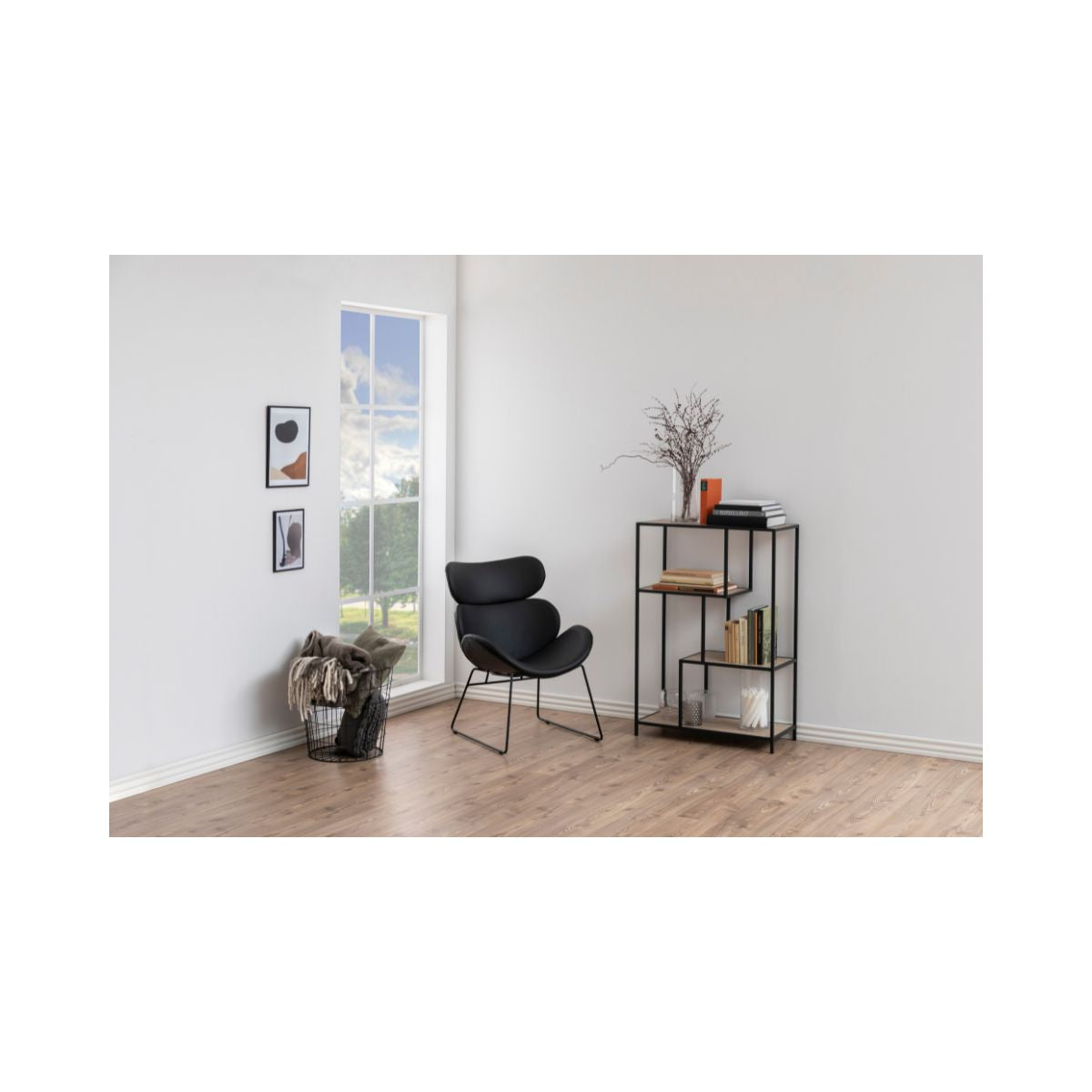 Etajera maro din MDF 77x35x114 cm Seaford Actona