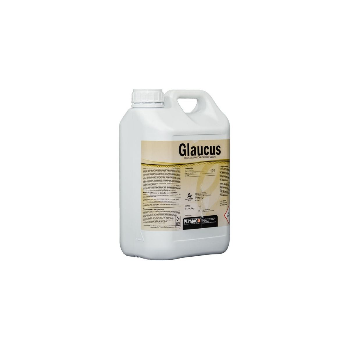 Fertilizant foliar cupru si acid gluconic Glaucus, 5 L