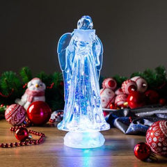 Figurina de Craciun Inger MagicHome, culori schimbatoare, Led, 10x25 cm