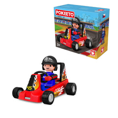 Figurina pilot de curse cu accesorii Pokeeto