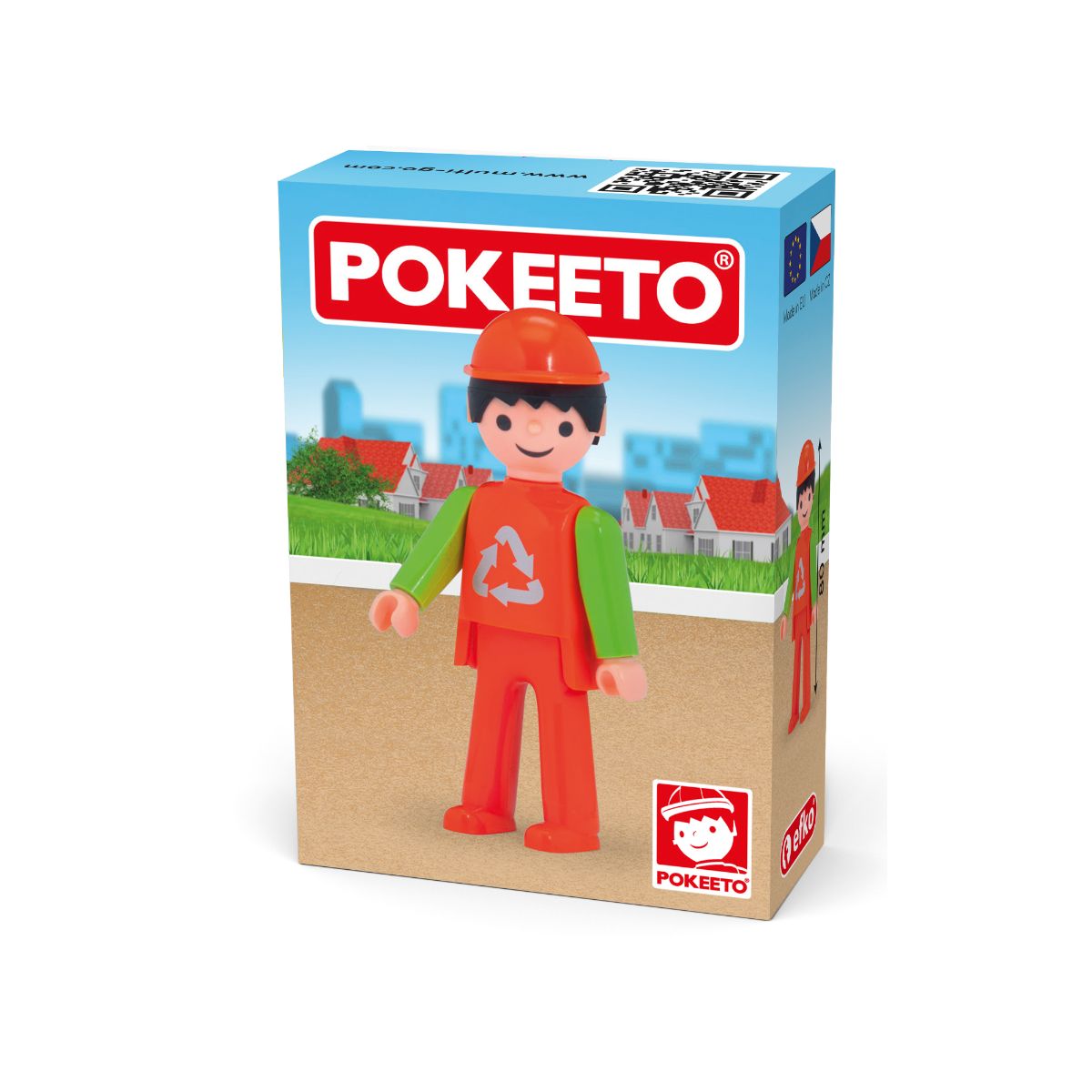 Figurina Sofer Masina de gunoi, 8 cm Pokeeto MultiGO, 1, hectarul.ro