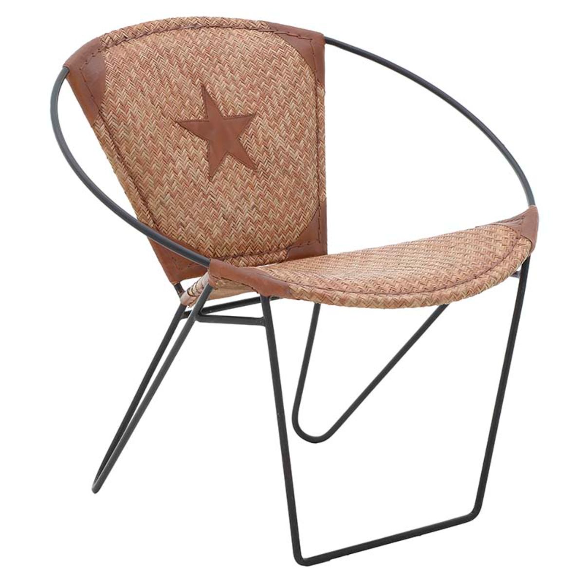 Fotoliu pentru terasa/ gradina din piele STAR