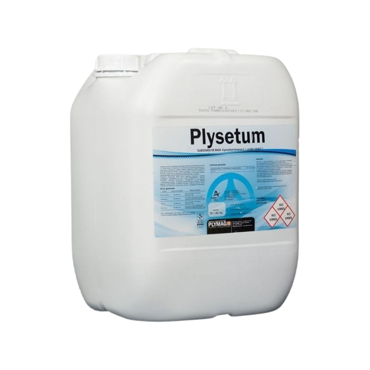 Biofungicid ecologic PLYSETUM 20 L cu extract de coada-calului Equisetum arvense 20 g/L sidephoto, 4, hectarul.ro