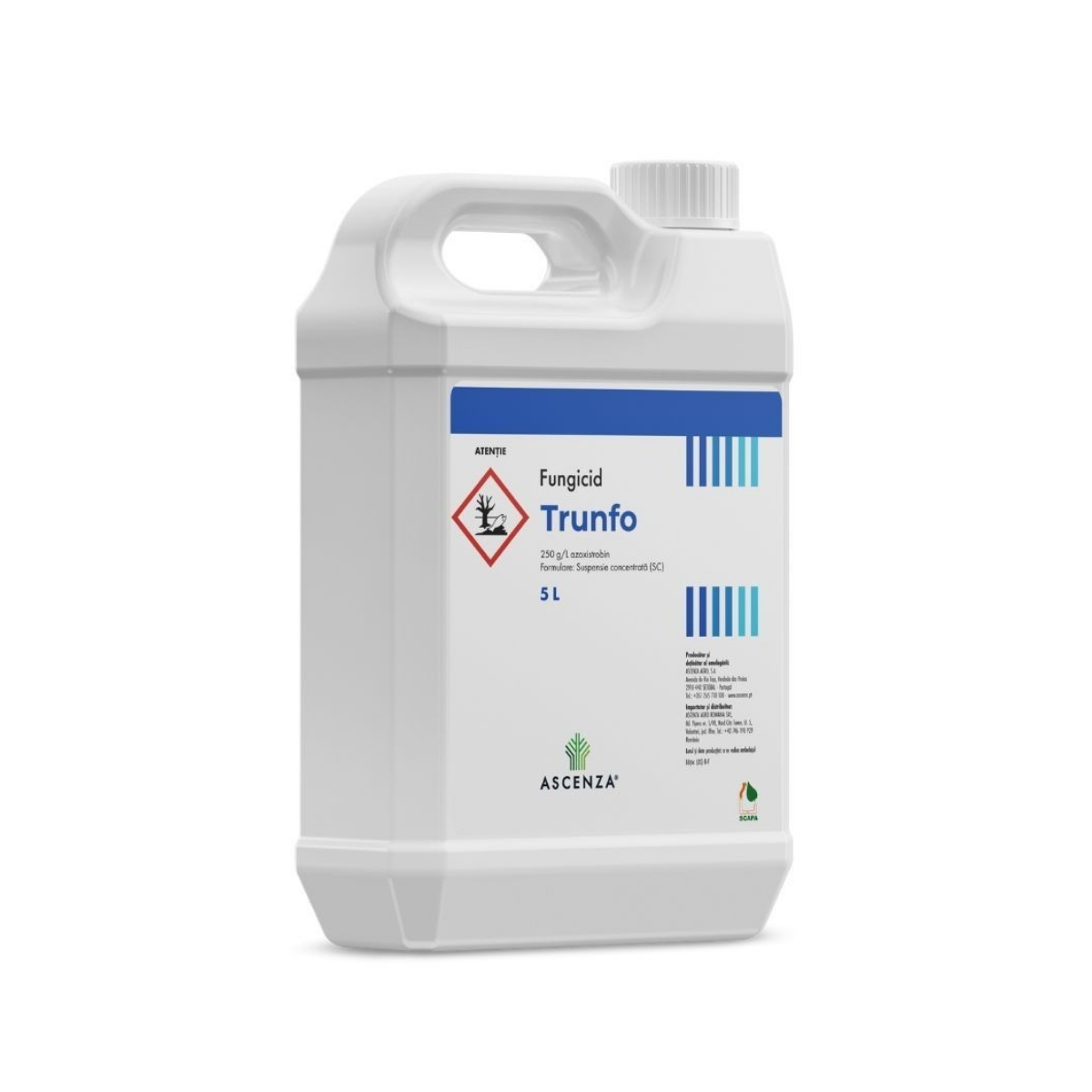 Fungicid pentru grau, orz, tomate si cucurbitacee, 5 L, Trunfo, ASCENZA