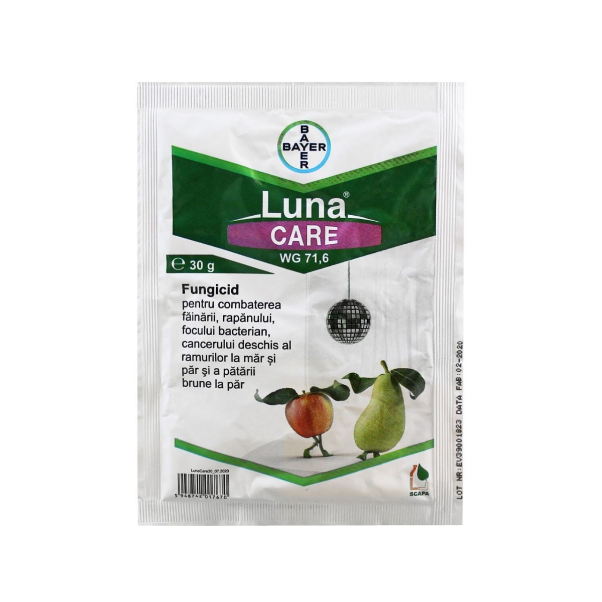 Fungicid pentru mar si par, 30 grame, Luna Care 71.6 WG, BAYER