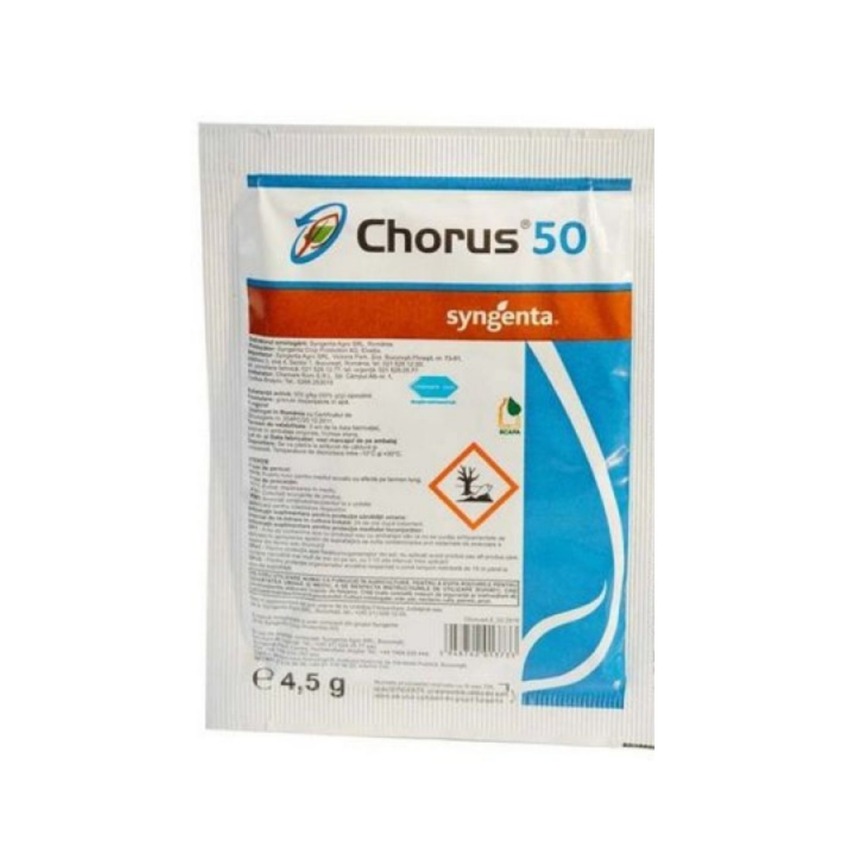 Fungicid pentru pomi fructiferi, 4,5 grame, Chorus 50, SYNGENTA