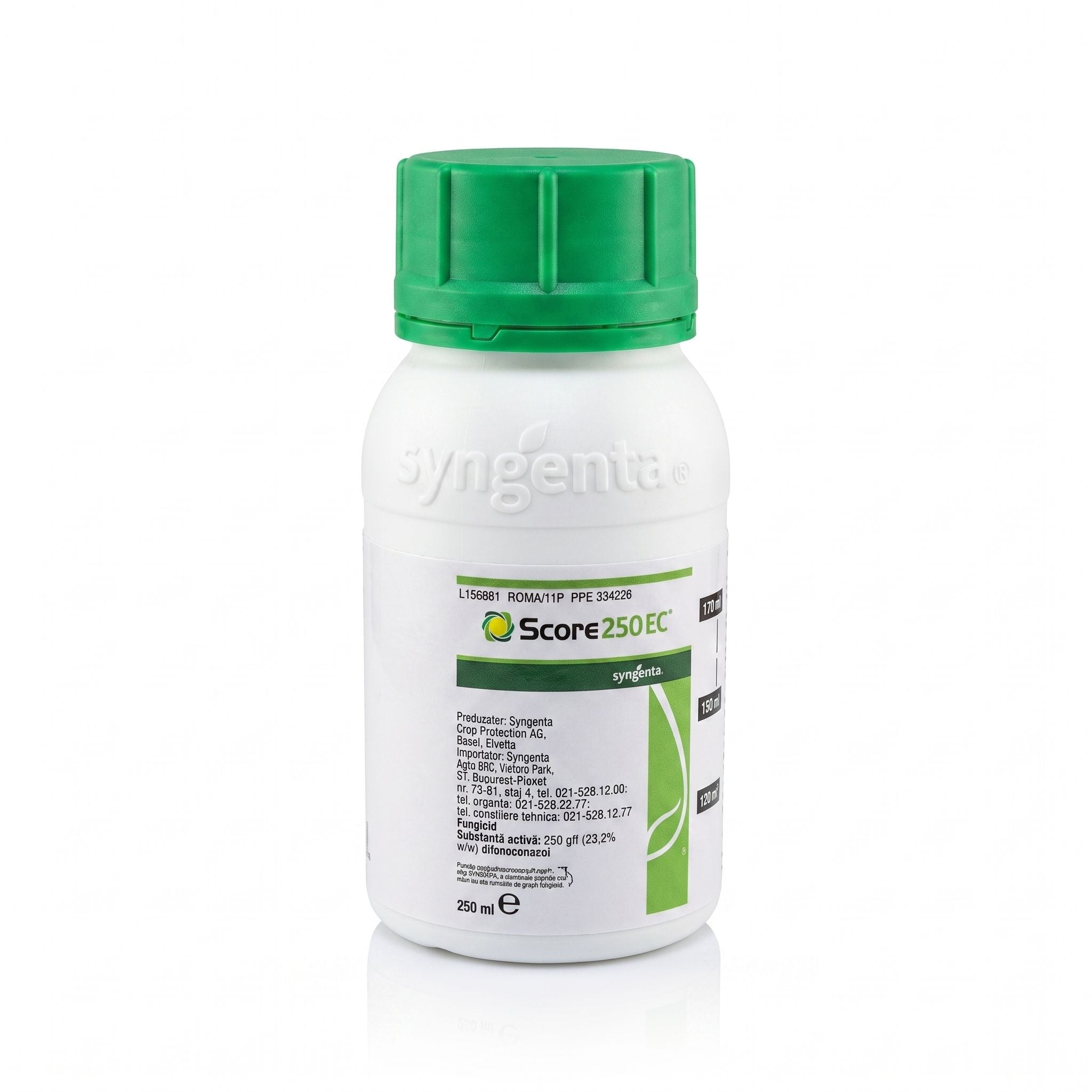 Score 250 EC 250 ml fungicid sistemic Syngenta cu difenoconazol pentru pomi fructiferi, tomate, căpșun și rapiță, 1, hectarul.ro