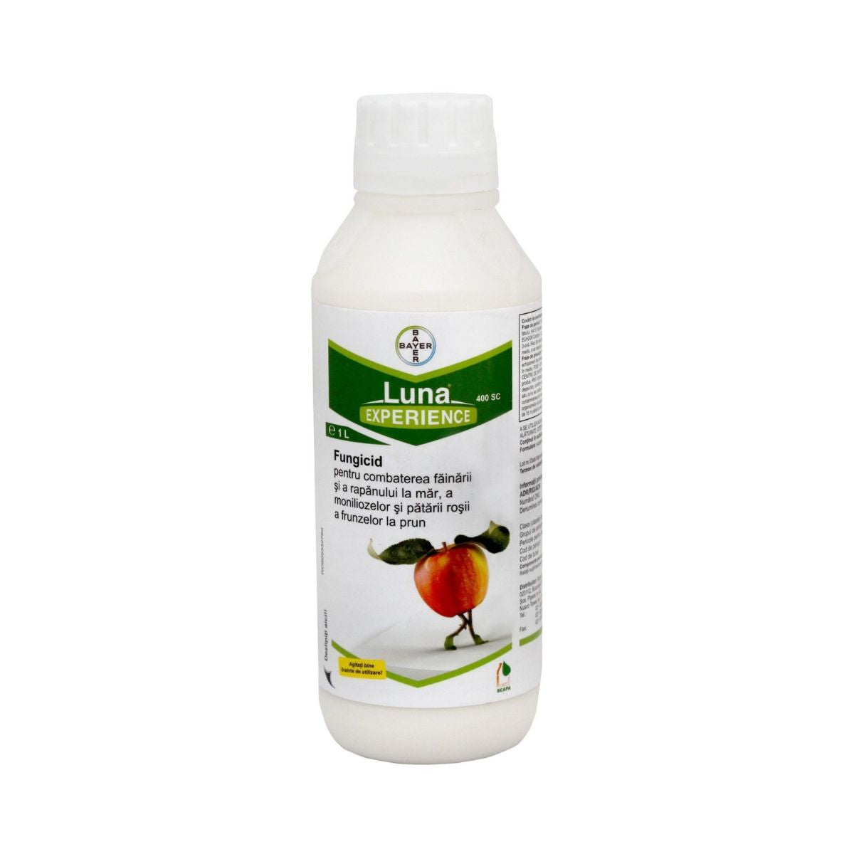 Fungicid pentru pomi fructiferi, vita de vie, varza si morcov, 1 L, Luna Experience, BAYER