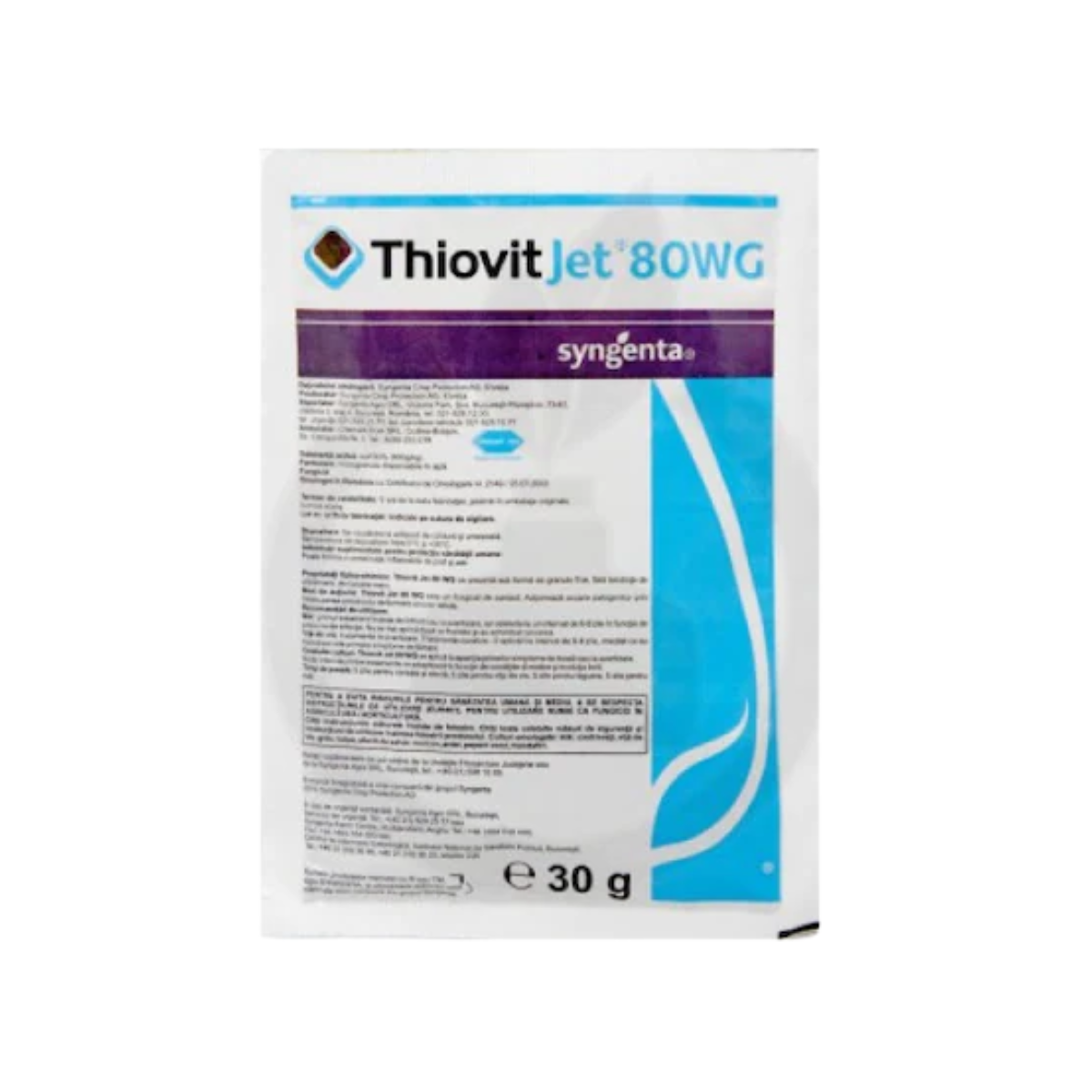 Fungicid pentru vita de vie, legume si cereale paioase, 30 grame Thiovit Jet 80 WG, SYNGENTA