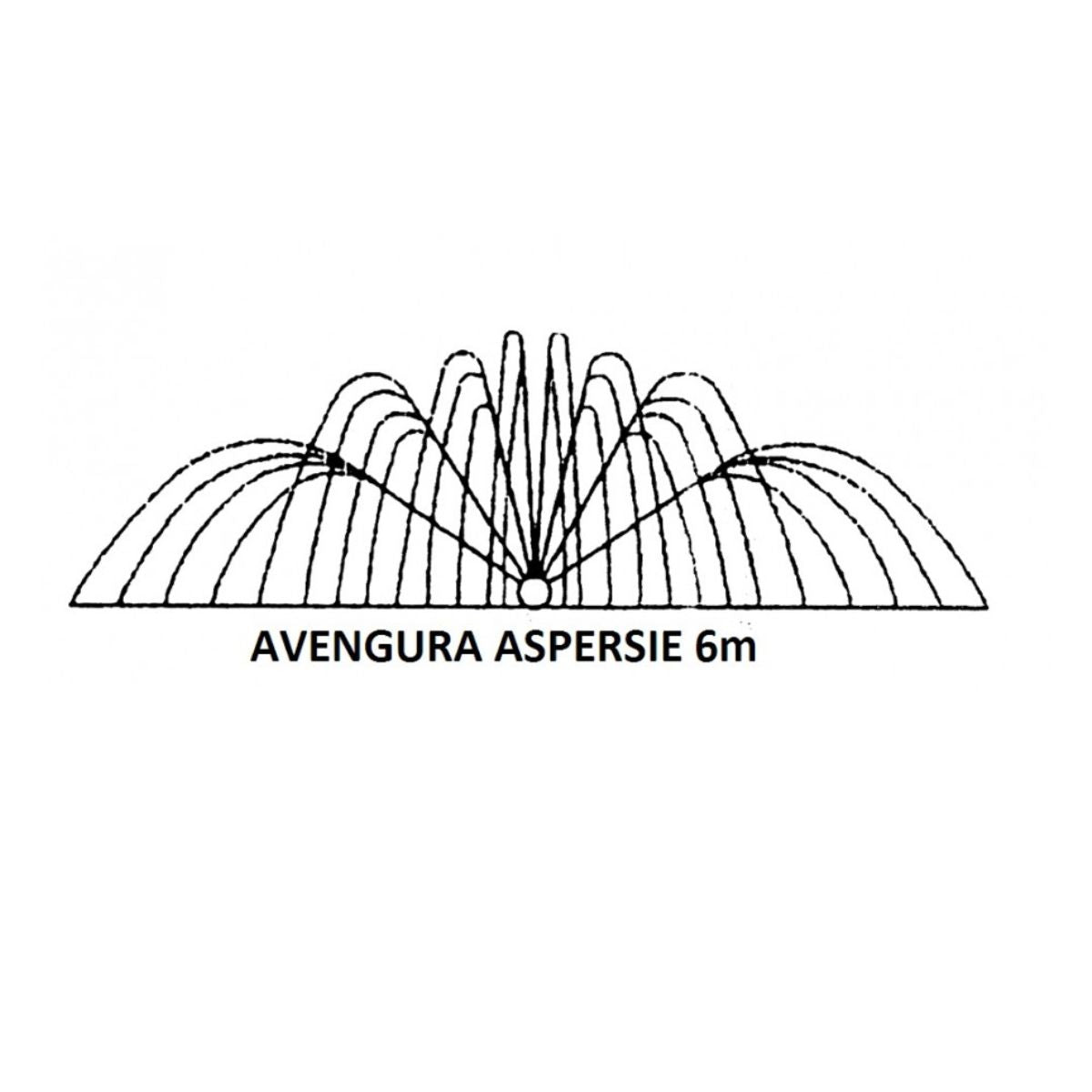 Furtun aspersor, 2 toli (50 mm), 6 metri anvergura, 200 ML IR1250
