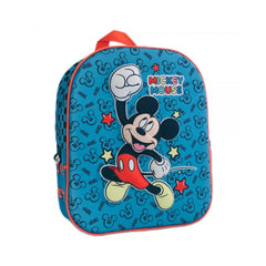Ghiozdan 3D Frozen pentru gradinita, Mickey Mouse ,bleu , 32 Cm