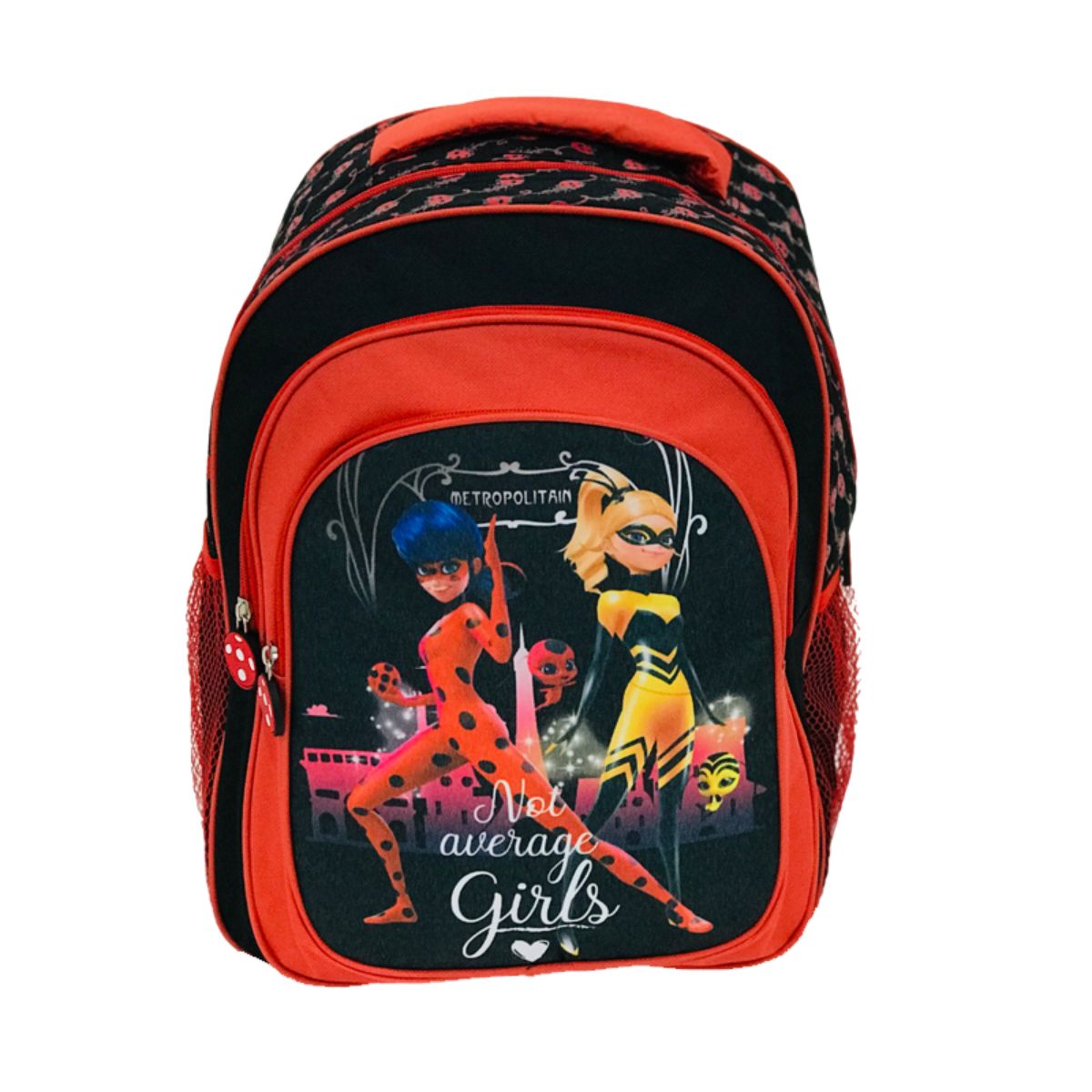 Ghiozdan Mare cu 3 Compartimente Miraculos Buburuza , multicolor 42 Cm, 1, hectarul.ro
