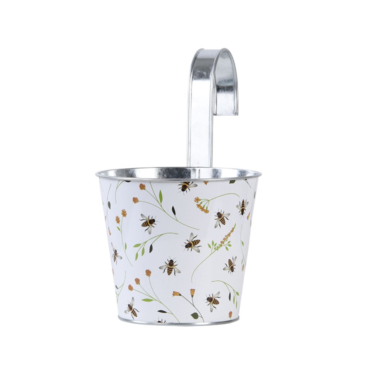 Ghiveci alb din tabla galvanizata 1,85 L design Bee Esschert Design, 1, hectarul.ro