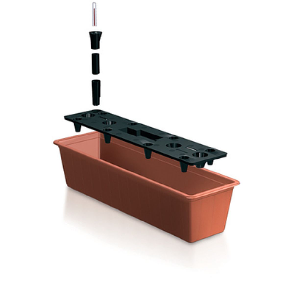 Ghiveci Balcony cu irigare 60cm 11L, 1, hectarul.ro