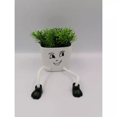 Ghiveci cu plante decorative din plastic 12cm Pisica