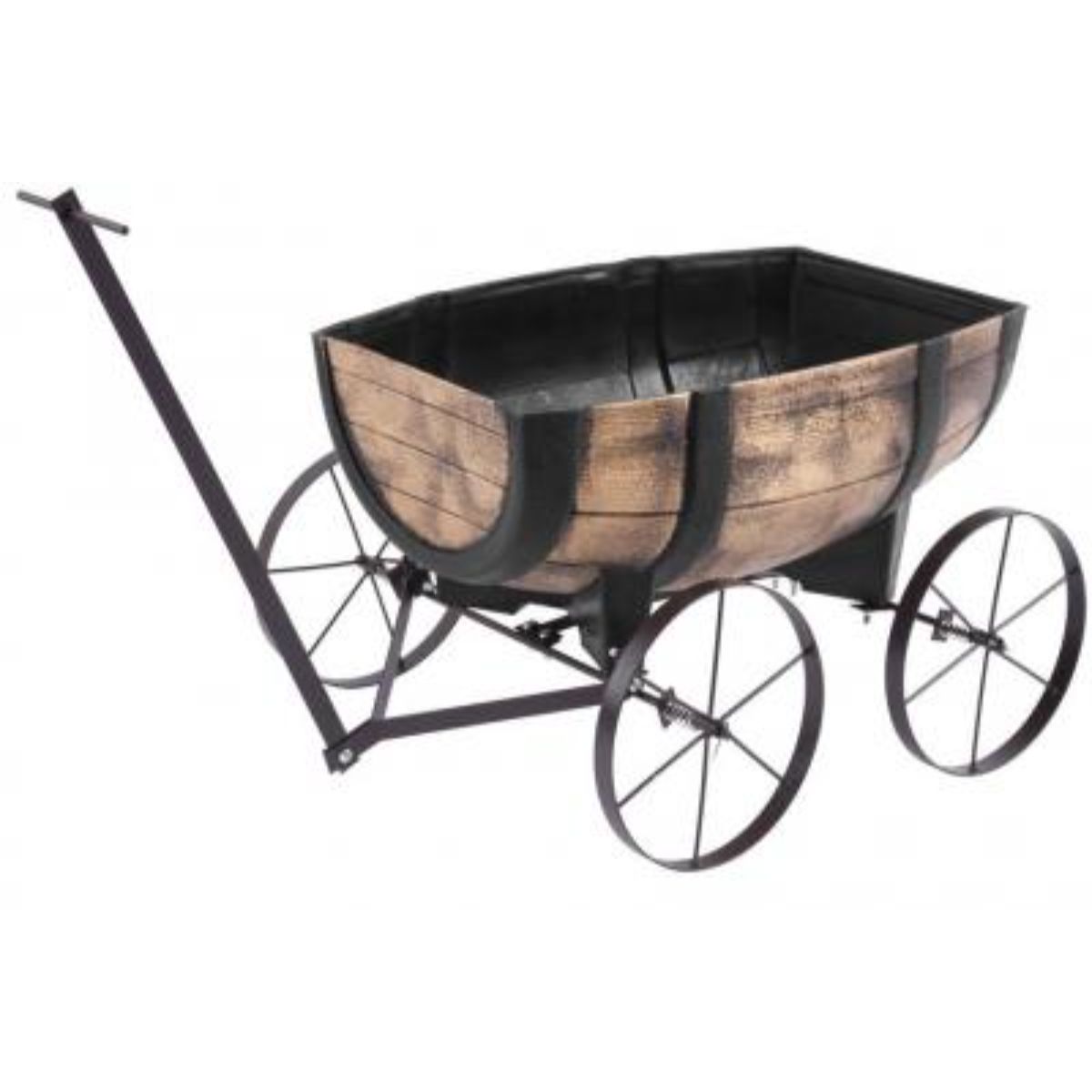 Ghiveci decorativ butoi whiskey, 41.5x29x19cm, 1, hectarul.ro
