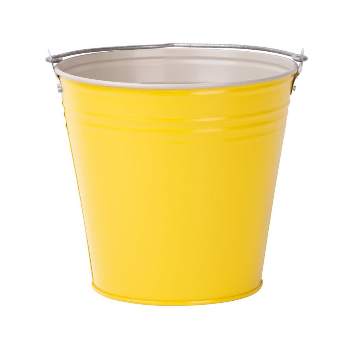Galeata metalica galvanizata  Aix Caldari 15 l,  galbena, 1, hectarul.ro