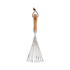 Grebla de mana pentru frunze din inox si lemn 37 cm Esschert Design