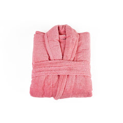 Halat de baie pentru dama, 100% bumbac, densitate 380 gr/m2, marimea XL/XXL, roz