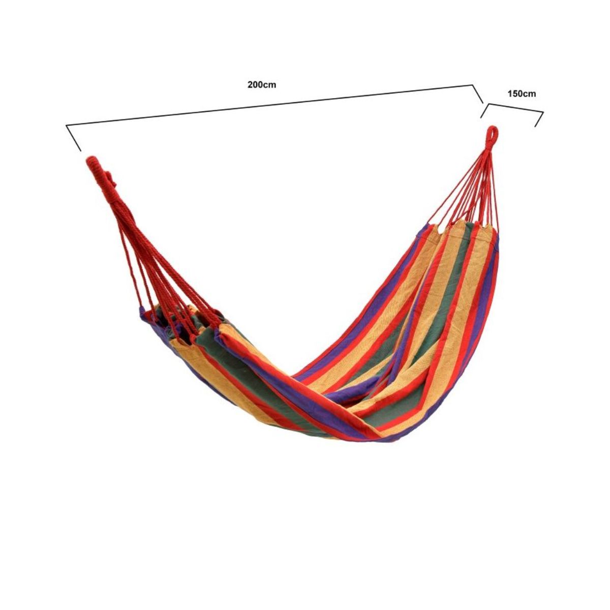 Hamac textil multicolor 200x150
