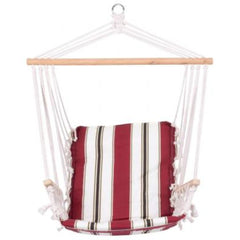 Hamac tip scaun din bumbac rosu CRAIG, max 150 kg, 100x150 cm