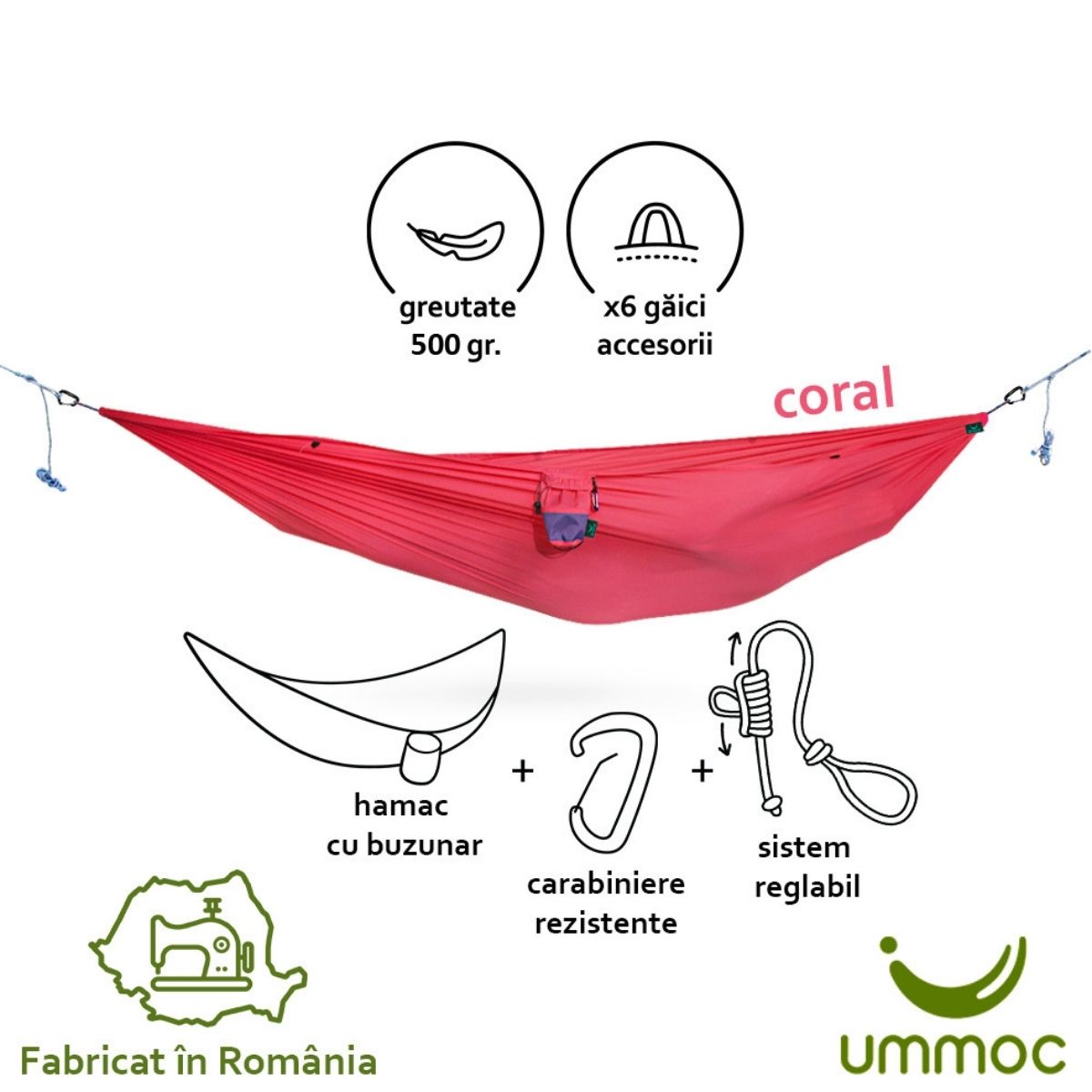 Hamac Ummoc Calatorul simplu Coral