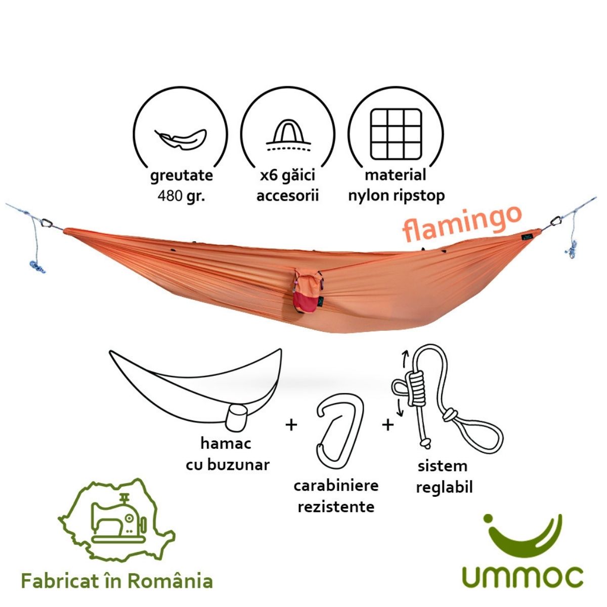 Hamac Ummoc Calatorul sofisticat Flamingo