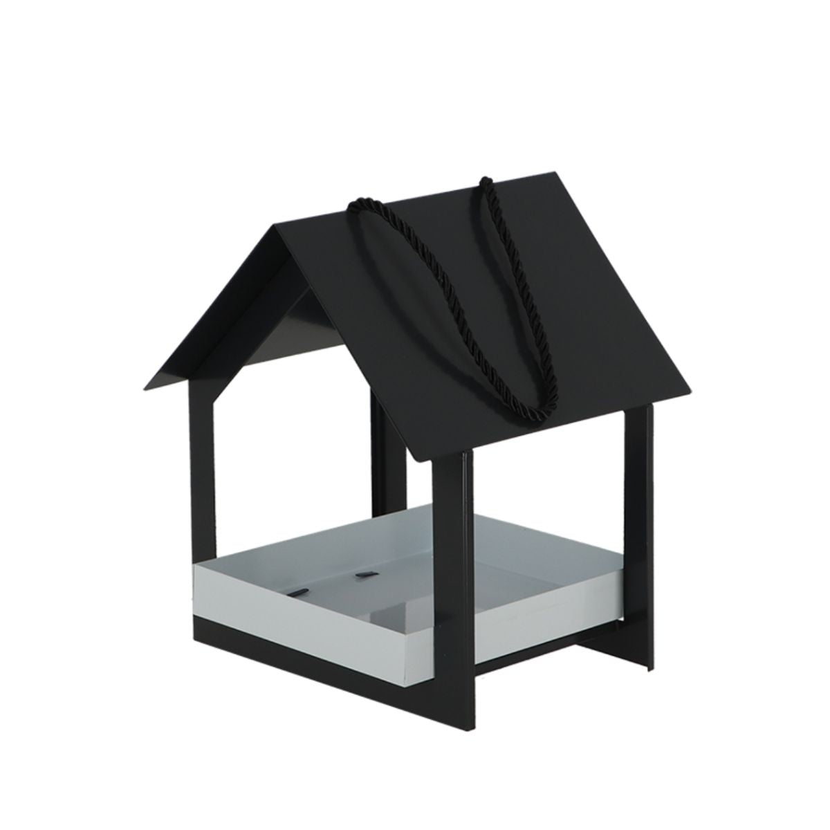 Hranitoare pentru pasari antracit/alb din otel Esschert Design, 2, hectarul.ro