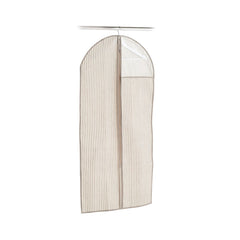Husa pentru costum/haine, 59x119 cm, bej, cu fereastra, Stripes Zeller