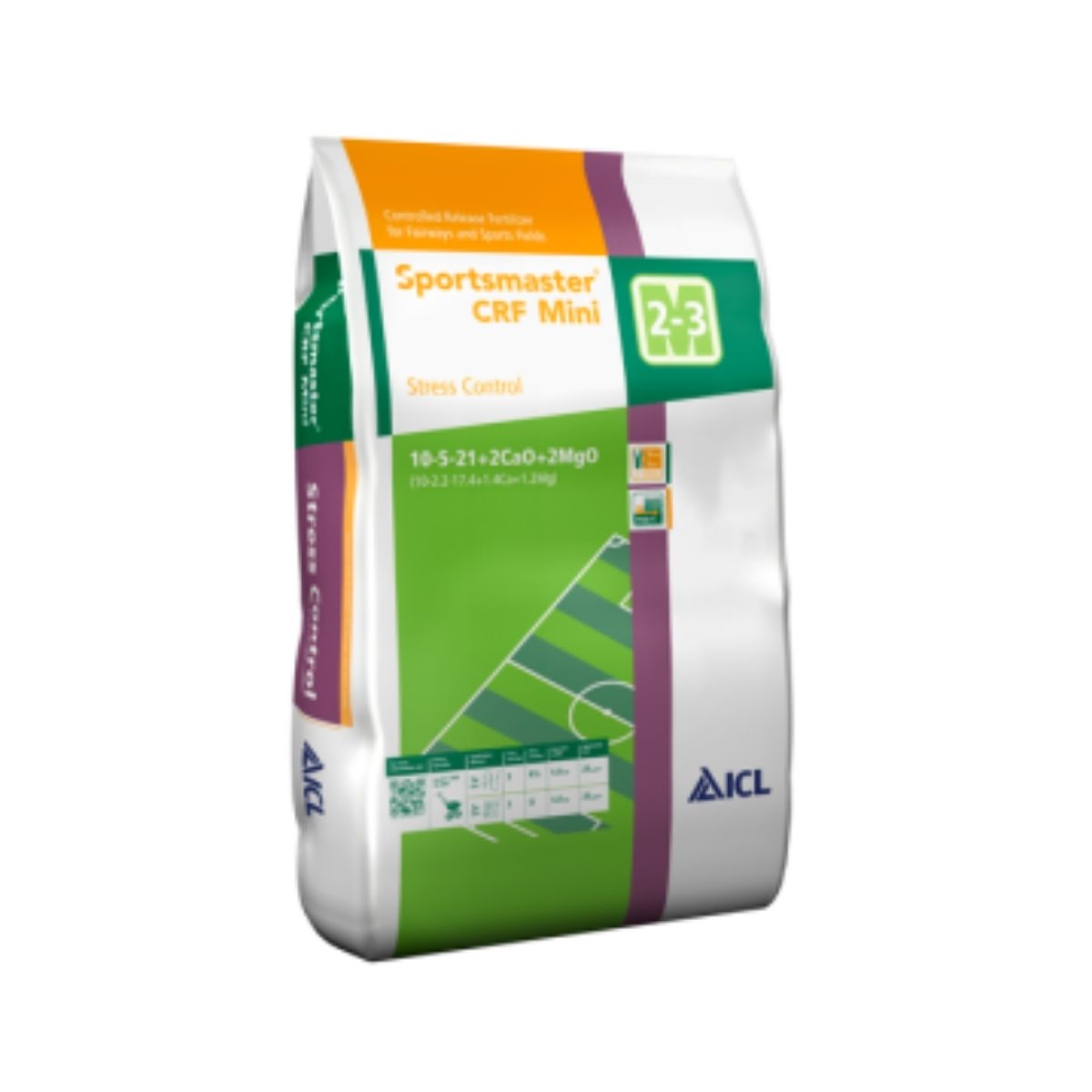 Ingrasamant gazon  Sportmaster MINI Stress Control 10-5-21+4CaO+2MgO ICL Specialty Fertilizers (Everris International) 25 kg, 1, hectarul.ro