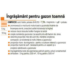 Ingrasamant mineral  gazon de toamna 1527 AGRO 5 kg