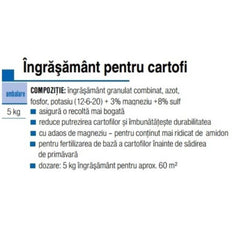 Ingrasamant mineral  pentru cartofi 1862 AGRO 5 kg
