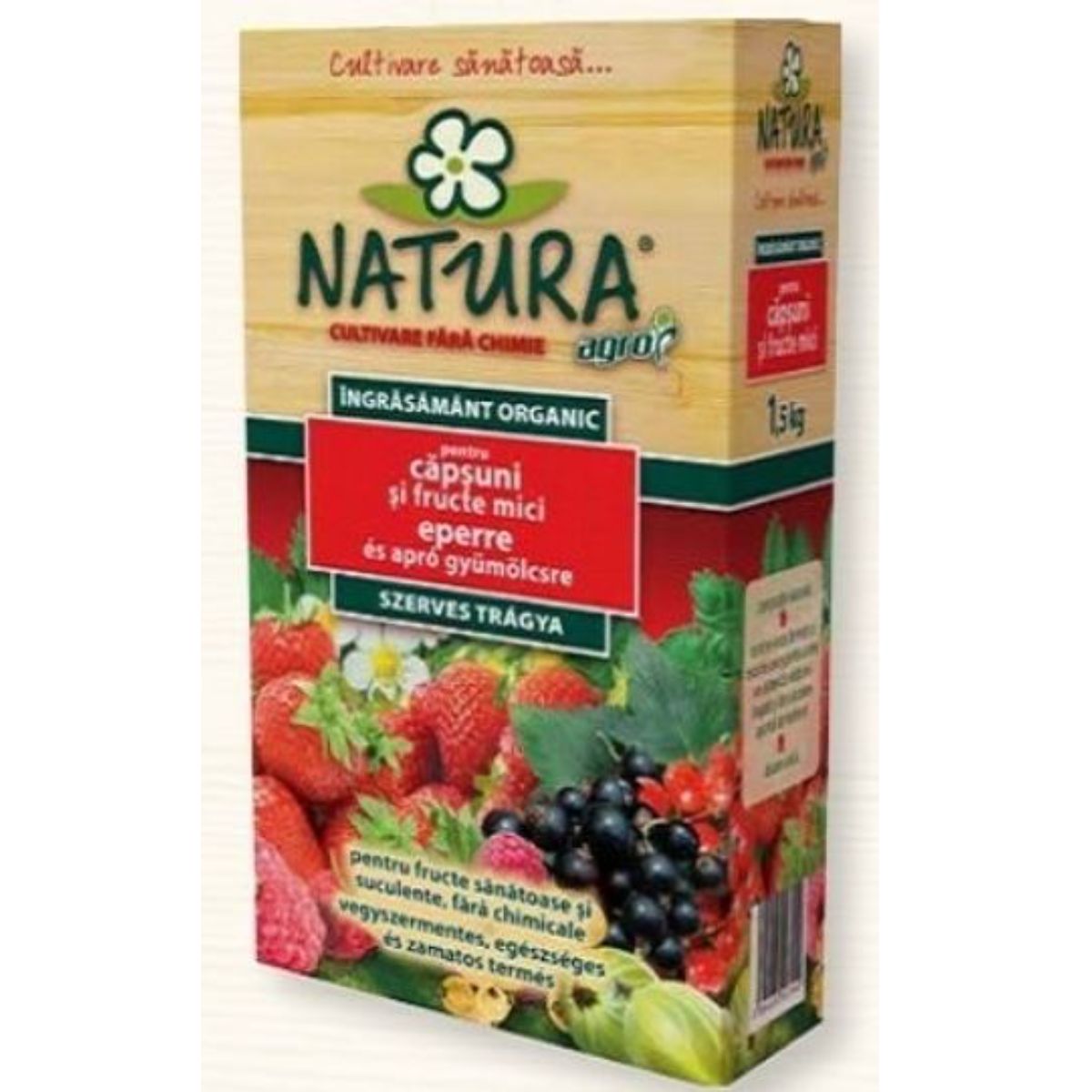 Ingrasamant organic pentru capsuni si fructe mici  NATURA 1.5 kg