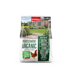 Ingrasamant organic  pentru gazon si flori, GOSPODARU', sac de 9 kg (gainat de pasare)
