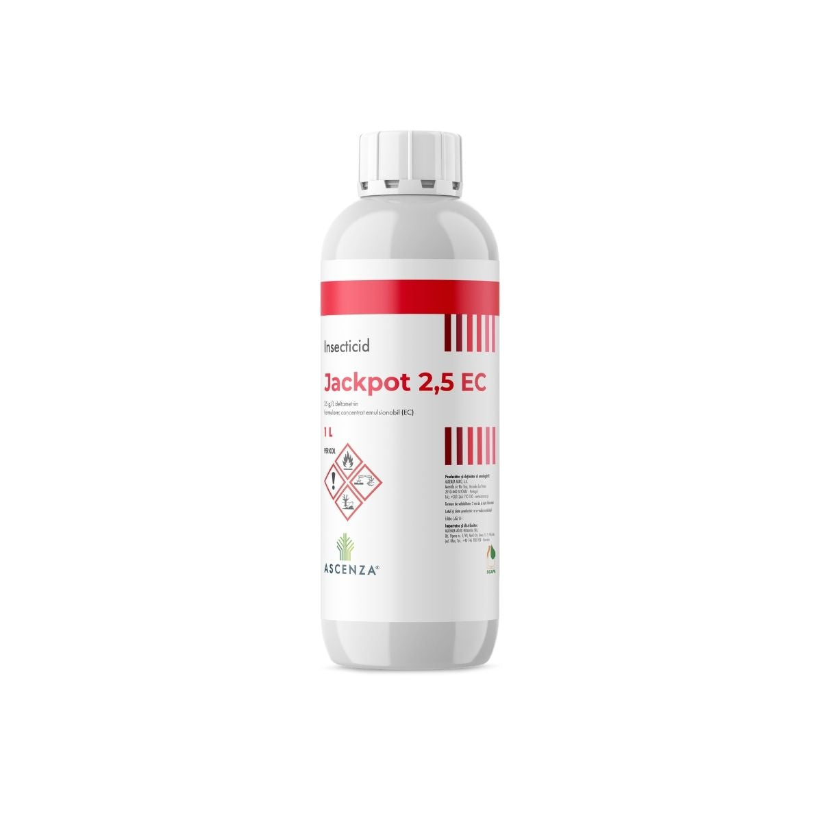 Insecticid cereale, legume, pomi fructiferi Jackpot 2.5 EC, 1 L