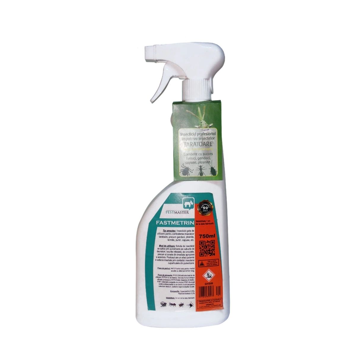 Insecticid gata de lucru insecte taratoare FASTMETRIN 750 ML ,Pestmaster, 1, hectarul.ro
