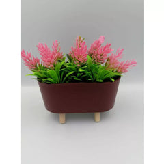 Jardiniera cu plante din plastic decorativa 16x8x15cm 1