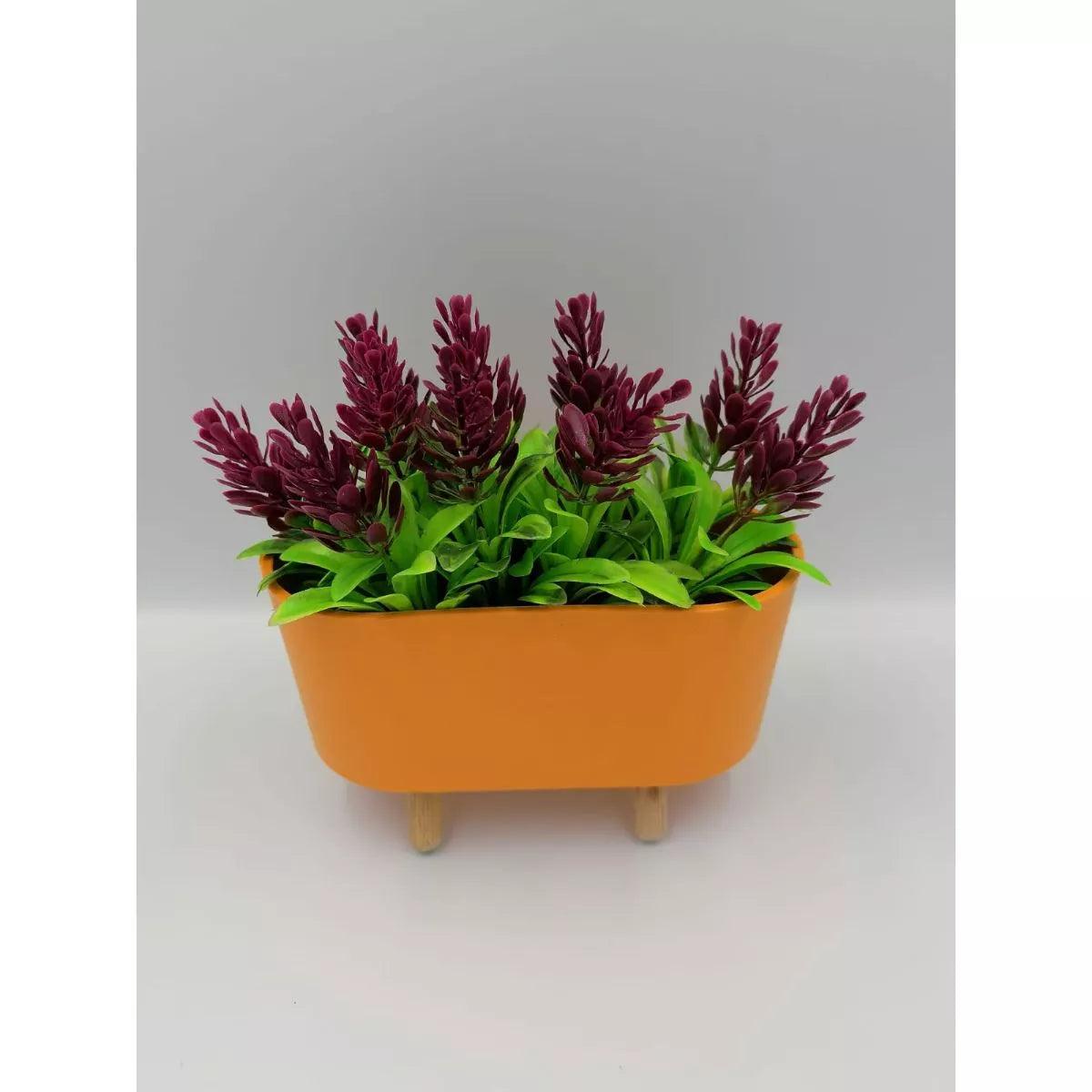 Jardiniera cu plante din plastic decorativa 16x8x15cm 2
