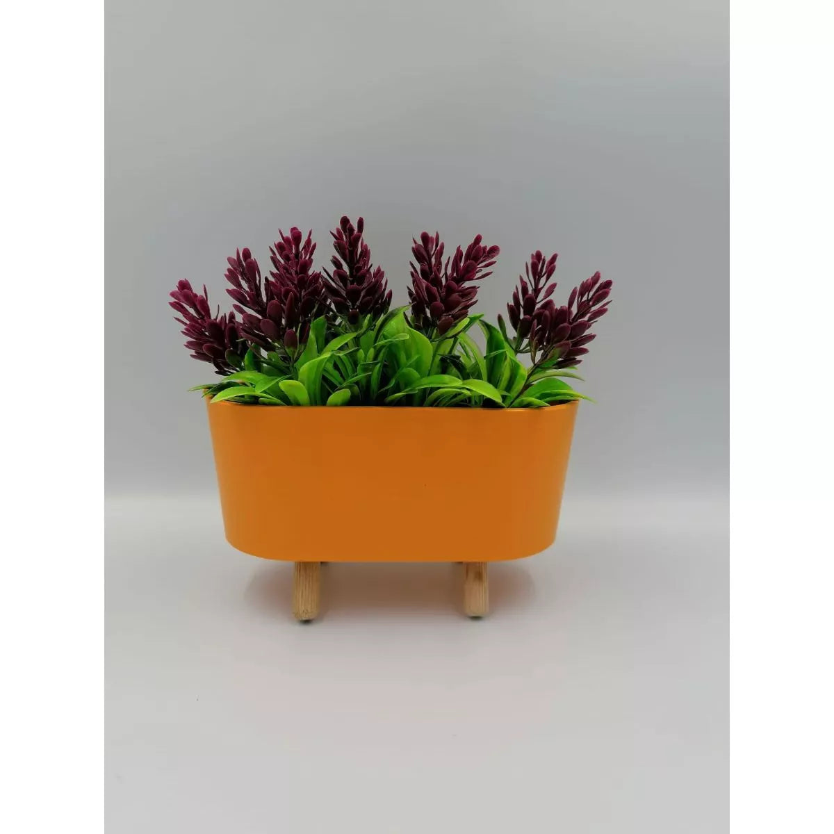 Jardiniera cu plante din plastic decorativa 16x8x15cm 2
