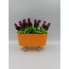 Jardiniera cu plante din plastic decorativa 16x8x15cm 2