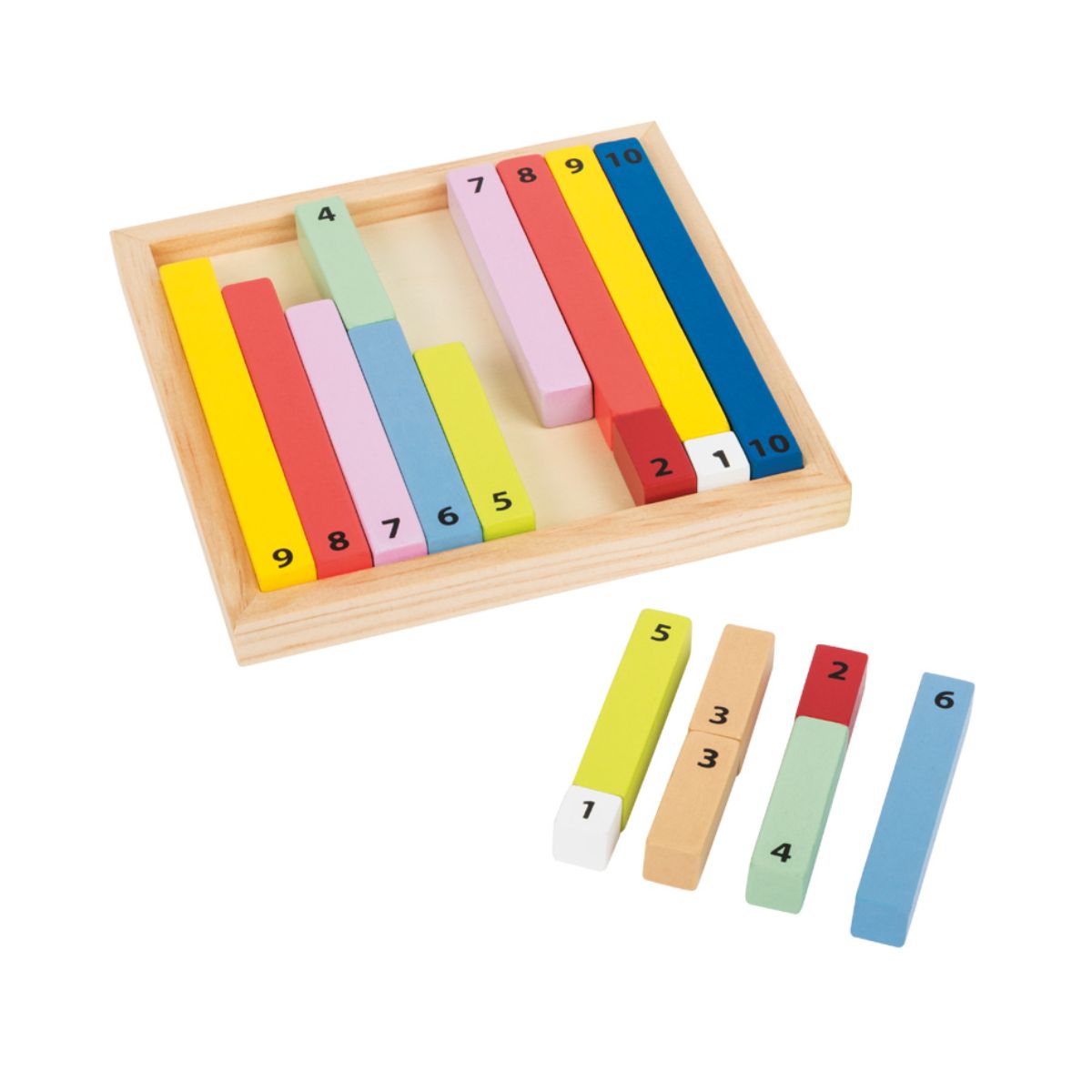 Joc de numarat Counting Sticks 17x17 cm Educate Small Foot, 2, hectarul.ro