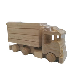 Jucarie camion din lemn natur