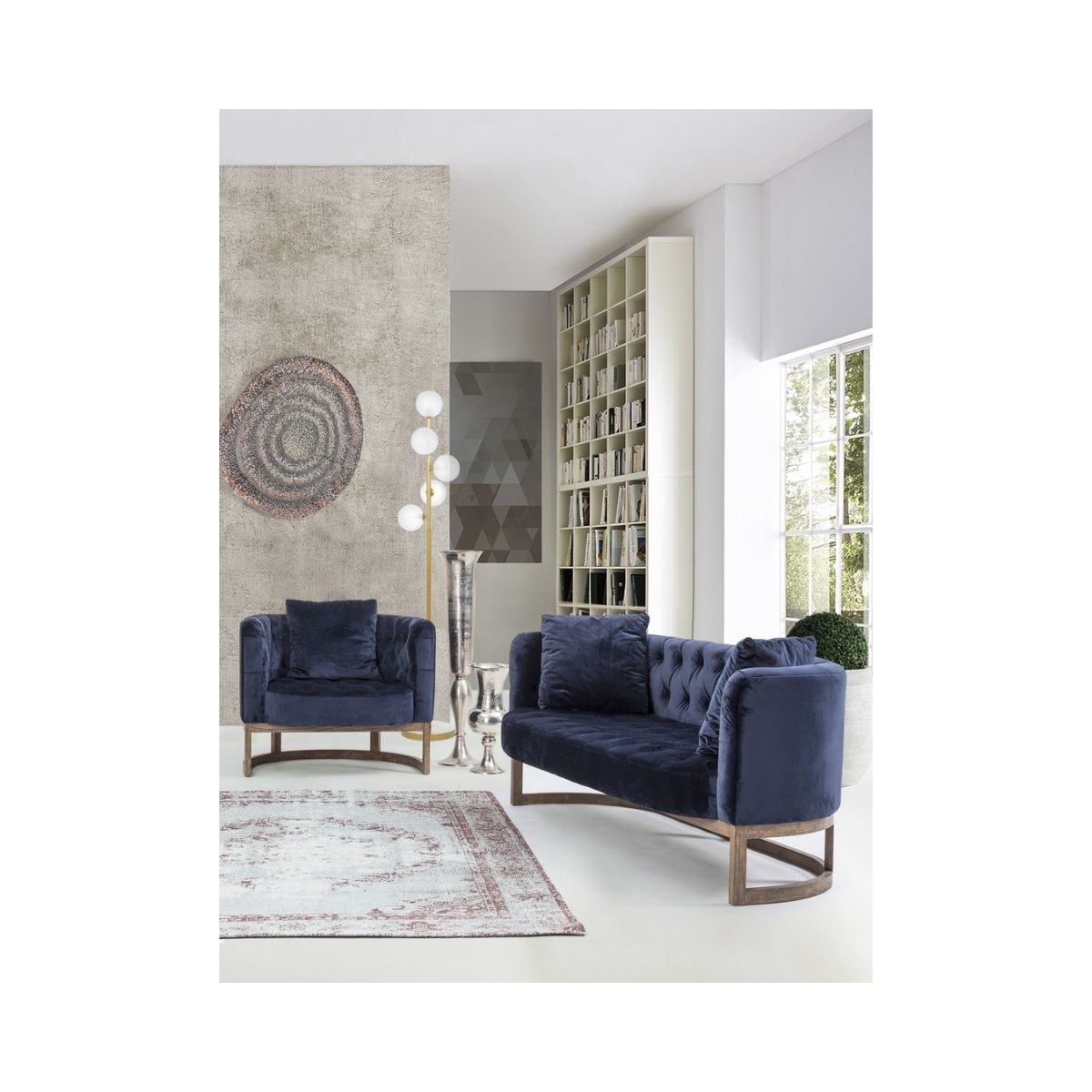 Lampadar auriu din metal 156 cm Balls Bizzotto