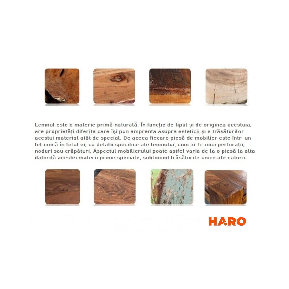 Masa de dining din lemn de mango 140x90 cm Veda X Haro, 13, hectarul.ro