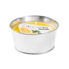 Lumanare anti tantari parfumata, in galetusa metalica, Citronella, 130 gr, 10 ore durata de ardere
