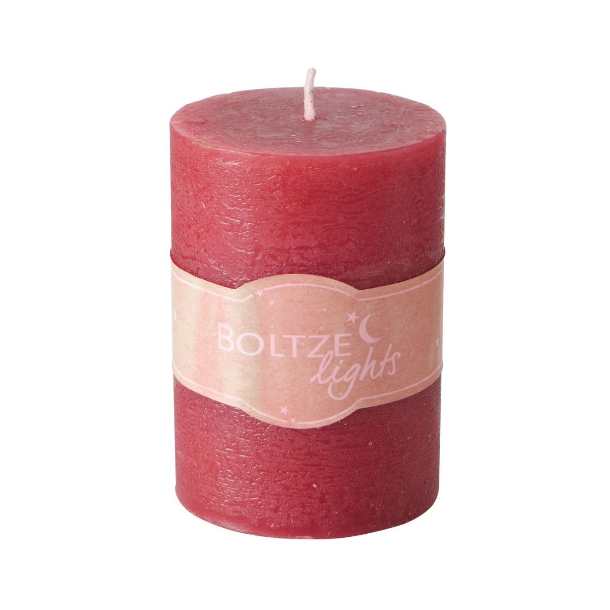 Lumanare rosie din parafina Ø7x10 cm Basic Boltze, 2, hectarul.ro