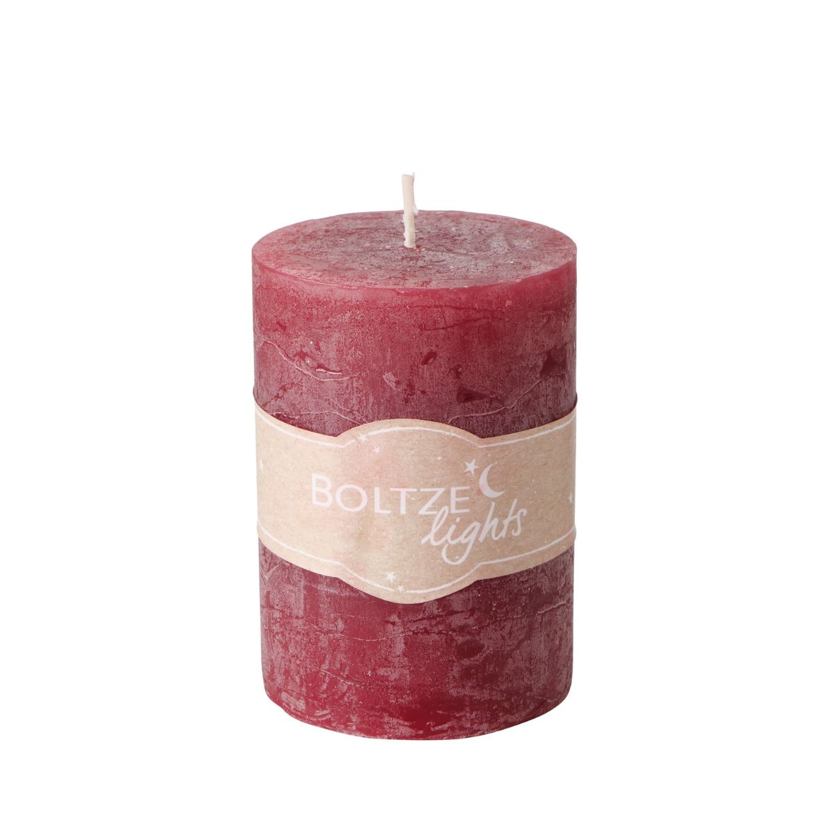 Lumanare rosu inchis din parafina Ø7x10 cm Basic Boltze, 1, hectarul.ro