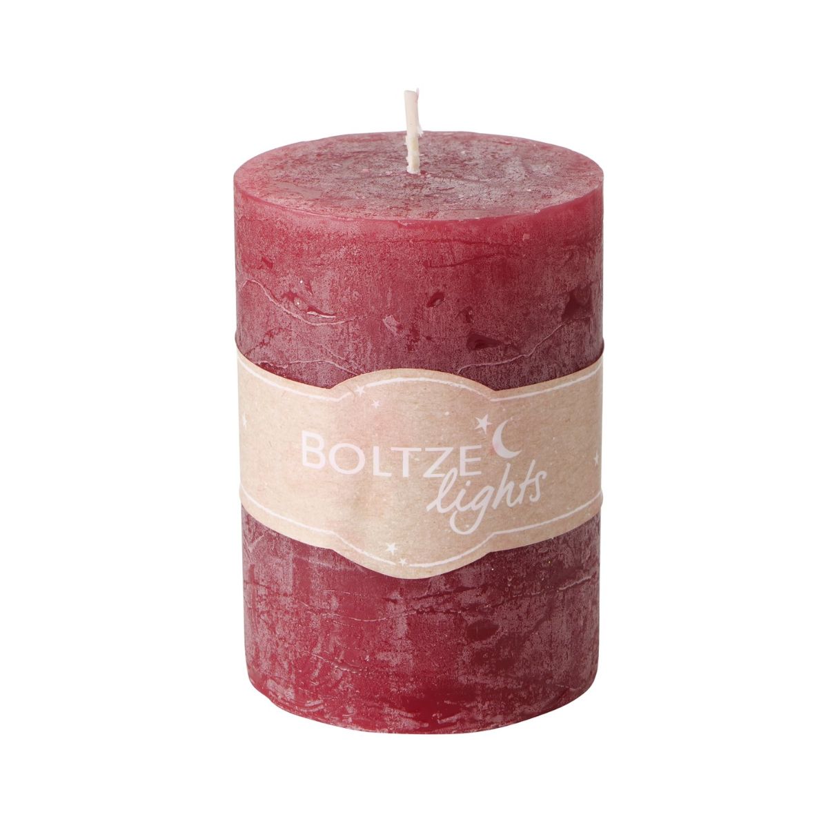 Lumanare rosu inchis din parafina Ø7x10 cm Basic Boltze, 2, hectarul.ro