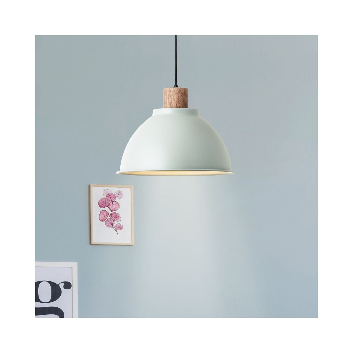 Lustra verde pal din metal Erena Brilliant