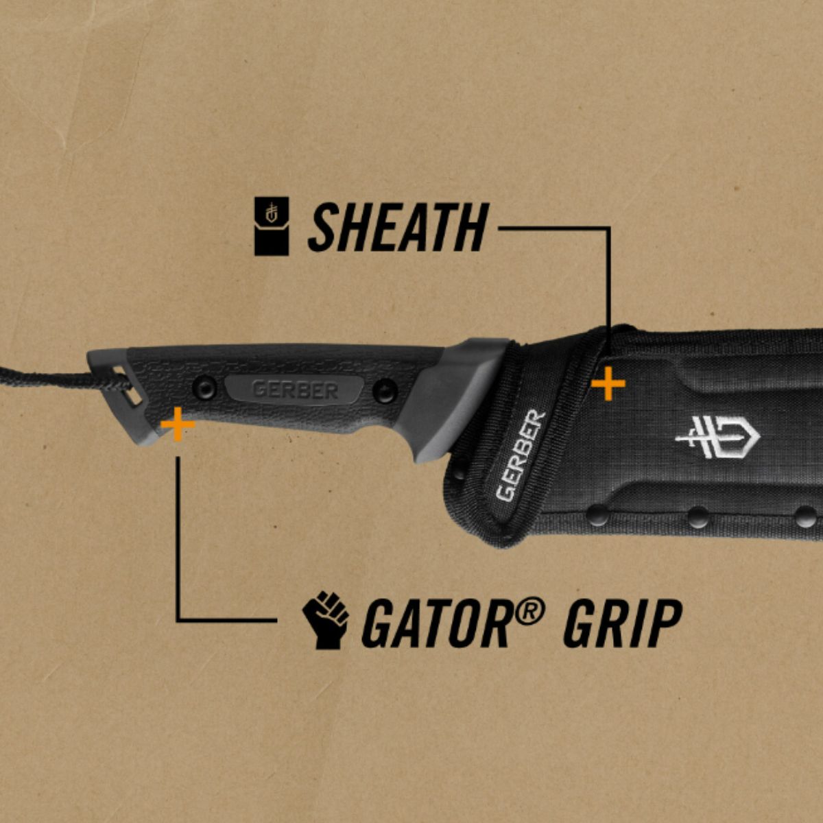 Maceta Gerber Bushcraft&Camping , Gator Bolo
